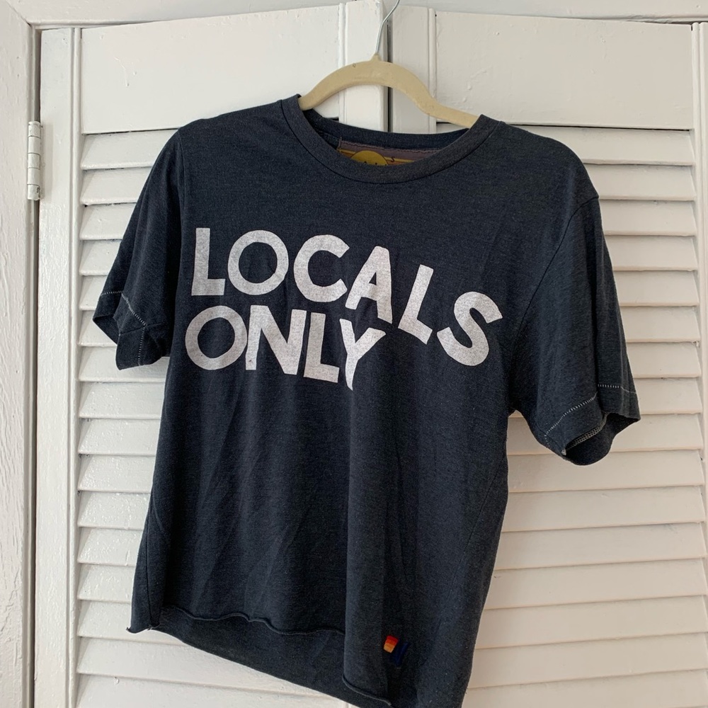 Aviator Nation | Locals Only | Graphic Tee | Gray